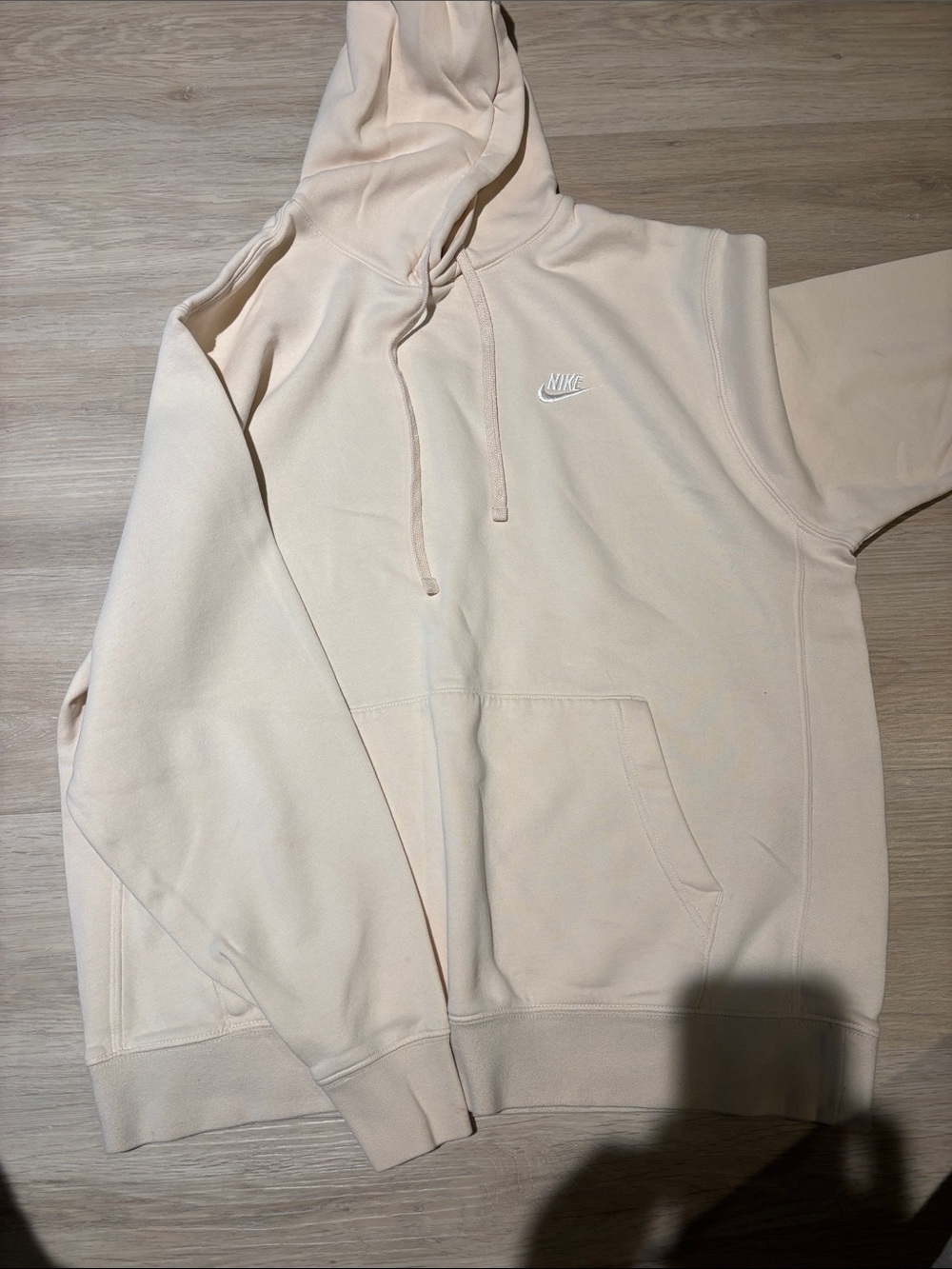 Nike Men's Crewneck Hoodie in Pale Beige